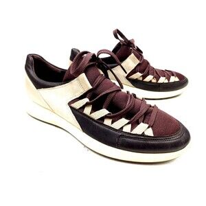 Ecco Flexure Runner II Trend Sneakers Rose Dust Fig Gray Womens Us Size 11